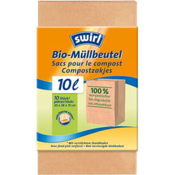 Swirl 4006508146840 sac poubelle 10 L Marron 10 pièce(s)