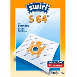 Swirl S 64 / S 66 MicroPor, Siemens VS 20A00 - VS 29A99, VS 20B00 - VS 29B99, VS 90200 - VS 90299 Super, VZ 51AFAB, VS 91000 ...