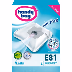 Handy Bag E81 Accessoire et fourniture pour aspirateur Universel Sac à poussière
