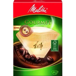 Melitta Gourmet 1x4 80 pièce(s) Cône Filtre à café jetable
