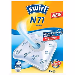 Swirl N 71, Sac à poussière, Blanc, 4 pièce(s)