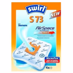 Swirl S 73 AirSpace, Universel, Sac à poussière, Blanc, Siemens, 4 pièce(s)