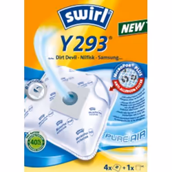 Swirl Sac Aspirateur Y293 MP, Sac à poussière, Blanc, 231 mm, 72 mm, 166 mm, 255 g
