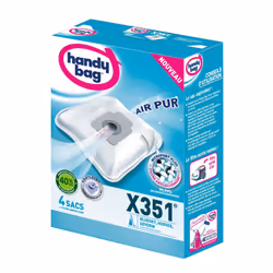 Handy Bag X351, Universel, Sac à poussière, Blanc, Microfibre, Bluesky/Hoover/Severin, Boîte