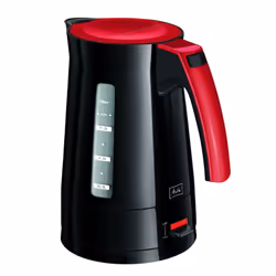 Melitta Enjoy Aqua Noir - Rouge 100301, 1,7 L, 2400 W, Noir, Rouge, Indicateur de niveau d'eau, Arrêt de sécurité en cas de s ...