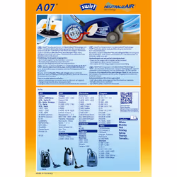 Swirl A 07 NeutralizAir Aspirateur réservoir cylindrique Sac à poussière