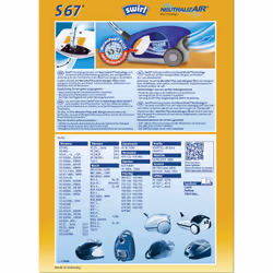 Swirl S 67 NeutralizAir Aspirateur réservoir cylindrique Sac à poussière