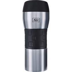 Melitta Thermo Mug, 0,35 L, Noir, Argent, Acier inoxydable, 3 tasses