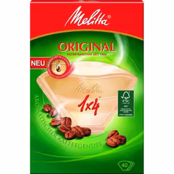 Melitta Aroma-Filtertüten 1x4, Filtre pour cuisinières, Marron
