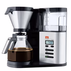 Melitta Aroma Elegance Deluxe Argent 1012-03, Machine à café filtre, 1,25 L, Café moulu, 1520 W, Acier inoxydable