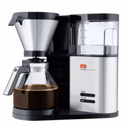 Melitta Aroma Elegance Argent 1012-01, Machine à café filtre, 1,25 L, Café moulu, 1000 W, Acier inoxydable