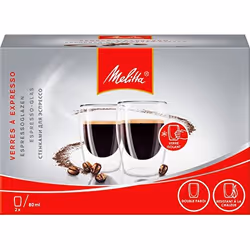 Melitta 212897, Translucide, Verre, Rond, 2 pièce(s), Claire, 80 ml