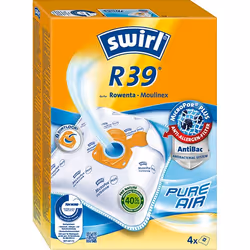 Swirl R 39 MicroPor Plus, Aspirateur réservoir cylindrique, Sac à poussière, Blanc, Rowenta, RO 3900... 3999 Compact Power RO ...