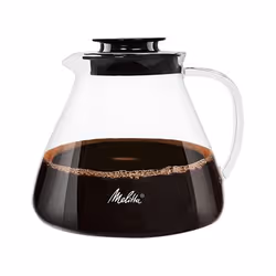 Melitta 217632, 1 L, Verre, Noir, Transparent