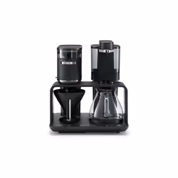 Melitta EPOS noir-argenté 1024-01, Machine à café filtre, Café en grains, Broyeur intégré, 1515 W, Noir, Argent