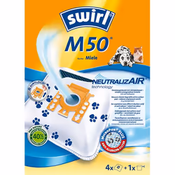 Swirl M50, Universel, Sac à poussière, Blanc, Miele, S 290... 299 Serie, S 500... 599 Serie, Tango, Tango Plus, Complete C1 S ...
