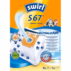 Swirl S67, Universel, Sac à poussière, Blanc, Boîte, 4 pièce(s)