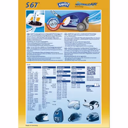 Swirl S67 Universel Sac à poussière