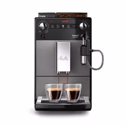 Melitta AVANZA Mystic Titan F270-100, Machine à expresso, 1,5 L, Café moulu, Broyeur intégré, 1450 W, Noir, Gris