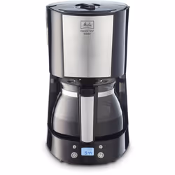 Melitta 1017-11, Machine à café filtre, 1,25 L, Café moulu, 1080 W, Acier inoxydable
