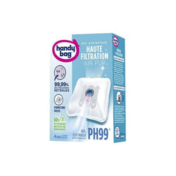 Handy Bag - PH99 - sac pour aspirateur aeg et electrolux - haute filtration- lot de 4 sacs et 1 filtre sortie d'air à découper