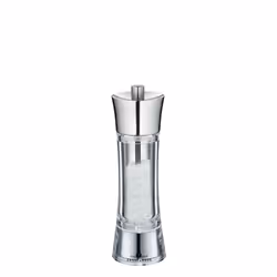 Zassenhaus Aachen, Salière, Acier inoxydable, Acrylique, Acier inoxydable, Vitrocéramique, 58 mm, 180 mm