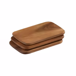 Zassenhaus 055009, Assiette de dîner, Rectangulaire, Bois, Bois, 150 mm, 220 mm