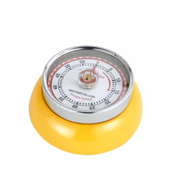 Zassenhaus Speed, Minuteur mécanique de cuisine, Jaune, 60 min, Analogique, Magnétique, 7 cm
