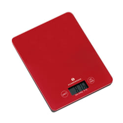 Zassenhaus Balance Rouge Comptoir Rectangle Balance de ménage électronique