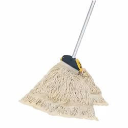 avec support à fermeture rapide et manche en aluminium L 1400 x Ø 24 mm Mop humide avec bande à franges, env. 400 g 100 % cot ...