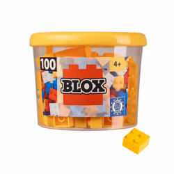 Simba Blox 100 yellow 4 pin Bricks in Box, 4 an(s), 100 pièce(s)