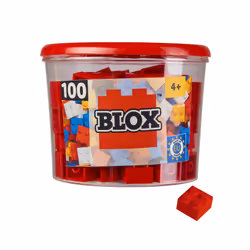 Simba Blox 100 red 4 pins Bricks in Box, 4 an(s), 100 pièce(s)