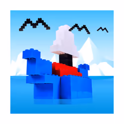 Simba Blox 100 blue 4 pins Bricks in Box