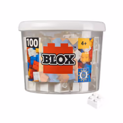 Simba Blox 100 white 4 pins Bricks in Box, 4 an(s), 100 pièce(s)