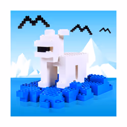 Simba Blox 100 white 4 pins Bricks in Box