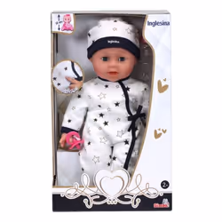 Simba Toys 105140142, Poupée, Mâle, 2 an(s), Sonore, 380 mm, Noir, Blanc