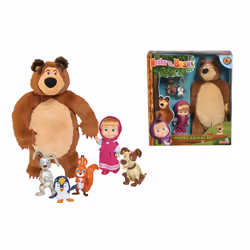 Smoby Masha 12Cm Michka Et Animaux, 3 an(s)