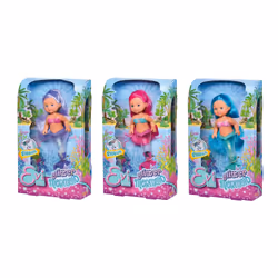 Simba Toys Evi Love Sirene Paillettes Asst, Mini poupée, Femelle, 3 an(s), Garçon/Fille, Couleurs assorties