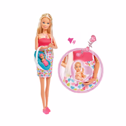 Simba Toys Steffi LOVE New Born Baby, Grande poupée, Femelle, 3 an(s), Multicolore