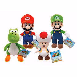Peluche - Mario - Super Mario - 20 Cm - 4 Ass