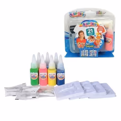 Smoby AQUA GELZ SET CREATIF, Kit de loisirs créatifs pour enfants, 8 an(s), Bleu, 4 pièce(s)