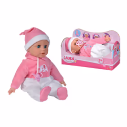 Smoby LAURA POUPON FAIT DODO 38CM, 2 an(s), 380 mm, 405 g, Rose