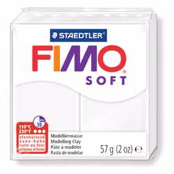 GRAINE CREATIVE Fimo Soft 57G Blanc, 8 an(s), Plastique, Blanc, 1 pièce(s)
