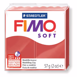 GRAINE CREATIVE Fimo Soft 57G Cerise, 8 an(s), Plastique, Rouge, 1 pièce(s)