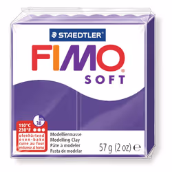 GRAINE CREATIVE Fimo Soft 57G Prune, 8 an(s), Plastique, Violet, 1 pièce(s)