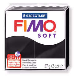 GRAINE CREATIVE Fimo Soft 57G Noir, 8 an(s), Plastique, Noir, 1 pièce(s)