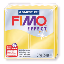 GRAINE CREATIVE Fimo Effect 57G Jaune Translucide / 8020-104, Jaune, 1 pièce(s), 14 an(s), Garçon/Fille, Pâte à modeler, Alle ...