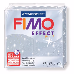 GRAINE CREATIVE Fimo Effect 57G Argent Pailleté / 8020-812, Argent, 1 pièce(s), 14 an(s), Garçon/Fille, Pâte à modeler, Allem ...