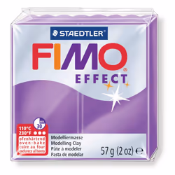 GRAINE CREATIVE Fimo Effect 57G Violet Translucide / 8020-604, Violet, 1 pièce(s), 14 an(s), Garçon/Fille, Pâte à modeler, Al ...