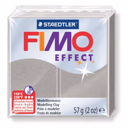 GRAINE CREATIVE Fimo Effect 57G Argent Métallique / 8020-81, Argent, 1 pièce(s), 14 an(s), Garçon/Fille, Pâte à modeler, Alle ...